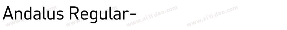 Andalus Regular字体转换